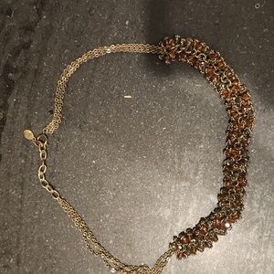 Elegant Brown Beaded Necklace